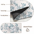 thumbnail image 6 of Blue Leaves Area Rugs 5'x8', Washable Small Throw Rugs for Classroom Bedroom, Modern Minimalist Leaf Botanical Vintage Indoor Outdoor Rug Non-Slip Low Pile Carpet Runner Reversible Floor Mats, 6 of 8
