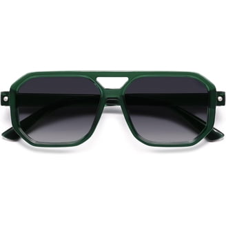 Revo Unisex 1002 Stargazer Aviator Sunglasses, Chrome/Green  display picture 1