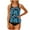 #060-Blue, variant on Women's Two Piece Tankini Swimsuits for Women Top Bathing Suits Modest Swimwear Set