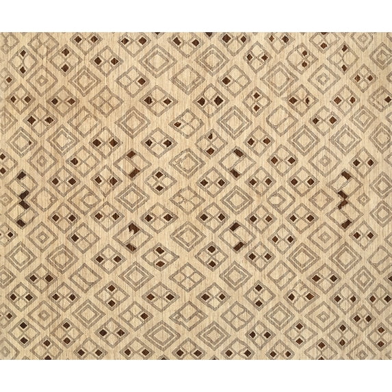 Ahgly Company Indoor Rectangle Contemporary Brown Gold Abstract Area Rugs, 5' x 8'