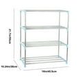 thumbnail image 3 of Tunhigl 4-Tier Shoe Rack, Shoe Organizer for Closet Floor, 8 Pairs of Shoes, Space Saver Shoe Rack Organization Shelves, 3 of 7