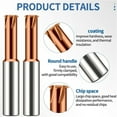thumbnail image 4 of 1PCS Machine Solid Carbide Single Tooth Thread Milling M1 M1.6 M2 M3 M4 M5 M6 M8 M10 M12 M14 Mill Mills Cutter , High Precision, 4 of 4