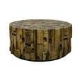 thumbnail image 6 of Outdoor Side Table, 18.5" Brown Outdoor End Tables for Patio, Accent Side Table for Livingroom Bedroom, Garden, Backyard, 6 of 10