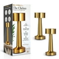 thumbnail image 2 of Bell + Howell Chelsea Table Lamp Small Cordless Touch LED Rechargeable Lamp for Bedside Desk Nightstand Gold - pack of 2, 2 of 8