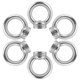 thumbnail image 1 of 6 uds M6 tuerca de ojo anillo de elevación de acero inoxidable 304 tuercas roscadas hembra para proyectos de bricolaje y accesorios de conexión de ingeniería, 1 of 5