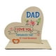 thumbnail image 1 of Regalo del día del padre, regalo de cumpleaños para papá, letrero de madera con forma de corazón hecho a mano con palabras que dicen, letrero decorativo, decoración de madera para el hogar, 1 of 4
