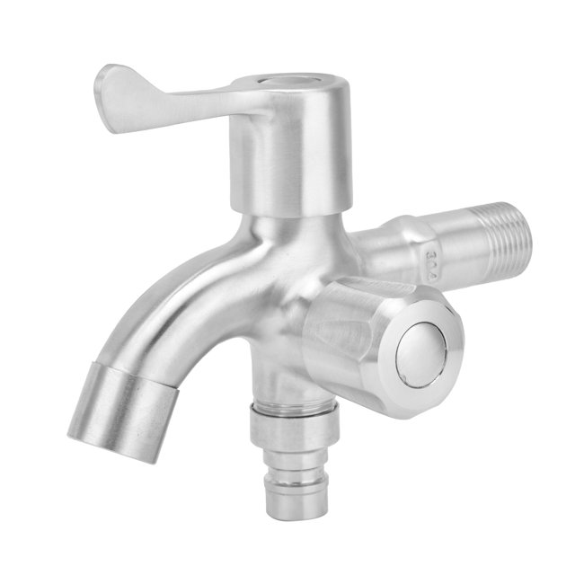 Water Tap,G1/2 Male Thread Stainless Washing Machine Faucet Faucet Finest Materials