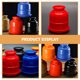 thumbnail image 3 of KAKOWELY 3 vasos para dados de fiesta, vasos para agitar dados, recipientes para dados, accesorios de bar, vasos para dados de KTV, 3 of 4