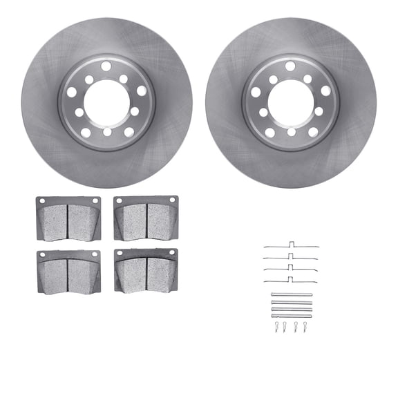 Dynamic Friction Company Front Brake Rotors with 5000 Advanced Brake Pads includes Hardware 6512-63130