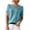 Mint Green, variant on Staron Women's Short Sleeve Knit Top Round Neck Pullover Casual Comfy Solid Color Fashion T-Shirt, Purple S