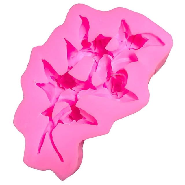 Estéreo 3D Para Hornear Rosa Flor Planta Silicona Fondant Molde Epoxi Herramienta Para Hornear Para Pastel Galleta Hecho A Mano Casero Inevent HA018800-00