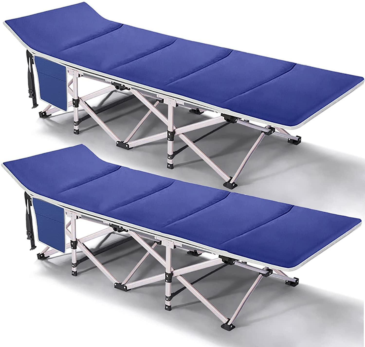 Docred 2 Pack Camping Cot Folding Camping Bed for Adults, Heavy Duty