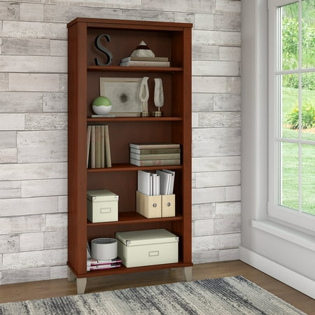 Bush Furniture Somerset 5 Shelf Bookcase In Hansen Cherry Com
