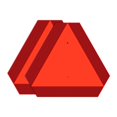 thumbnail image 1 of T&R Metal Slow Moving Vehicle Sign, Safety Triangle Sign - 2 Pack - 14 x16 Inches - Reflective, UV Protected, Waterproof, Weatherproof and Fade Resis, 1 of 6