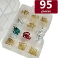 thumbnail image 2 of Hooks for Hanging Assortment, Hook for Hanging Coats, Towels, Lights, Clothes, Heavy Duty, Tools Needed, Variety of Sizes, 95 Pieces, 2 of 6