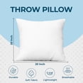 thumbnail image 4 of Juego de ropa de cama Throw Pillows Utopia de 4 unidades, color blanco, 50 x 50 cm, 4 of 7