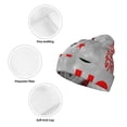 thumbnail image 3 of Yiaed Cute Santa Print Winter Beanie for Men Women, Fleece Lined Beanie Soft Warm Knit Hat Ski Stocking Cuffed Ca, 3 of 6