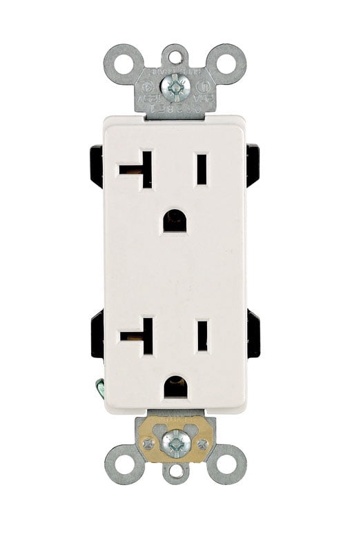 OUTLET DPLX DECOR 20A WH (Pack of 1)