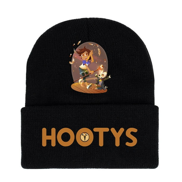 Gorro de punto Hootys Owl House Anime para invierno, 17 x 20 cm