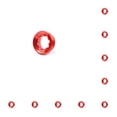 thumbnail image 1 of Greeniant Pernos de soporte inferior estable de riesgo, cubierta de manivelas de rueda de cadena, Perno de brazo, copas de ciclismo, tapa hueca, Rojo Cubierta de manivela 10piezas, 1 of 6