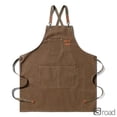 thumbnail image 2 of Delantal De Cocina Unisex Con Tirantes Cruzados – Lona Resistente, Ajustable, Bolsillos XL, Para Cocinar, Parrilla, Cafés Y Salones,brown, 2 of 8