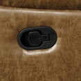thumbnail image 4 of Furniture of America Winters Faux Leather 37" Pillow Top Indoor Manual Recliner, Brown, 4 of 6
