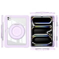 thumbnail image 5 of XYX Shockproof Tablet Case for iPad Pro 11 inch 2024 5th Gen(M4) with 360 Rotating Stand, Slim Lightweight with Pencil Holder, Purple, 5 of 5
