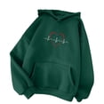 thumbnail image 4 of Aloohaidyvio Hoodies,Womens Hooded Button Loose Long-Sleeved Blouse Sweater, 4 of 4