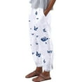 thumbnail image 1 of Pantalones de verano para mujer Pompotops informales cómodos con bolsillo suelto estampado floral Talla S, 1 of 4