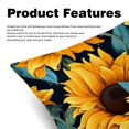 thumbnail image 2 of Sunflower seamless printing Throw Pillow - Velvet Pillow Inserts Covers with Unique Patterns - Set of 2 - Available in 16x16, 18x18, 20x20 Inches for Various Occasions, 2 of 6