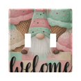 thumbnail image 2 of Dailycode Light Switch Plate Covers 3 Gang Wall Plate Plastics Outlet Covers for Kitchen Home Office Decor Gnome and Ice Cream, 2 of 8