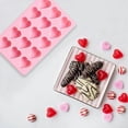 thumbnail image 5 of Heart Shaped Ice Cube Tray, Silicone Ice Cube Mold, Easy Release Silicone and Flexible, 15 Cubes Ice Cube Tray for Kitchen, Chocolate, Candy, Pink (He, 5 of 5
