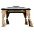thumbnail image 4 of Outsunny Solarium Style Hardtop Gazebo, 10' x 12', with Curtains, 4 of 4