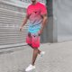thumbnail image 2 of Playeras De Compresión Para Hombre, Conjunto De Dos Piezas De Camiseta Y Pantalones Cortos De Manga Corta Con Estampado Completo De Alemania Para Hombre Y Conjunto De Camisa Y Pantalón Corto., 2 of 4