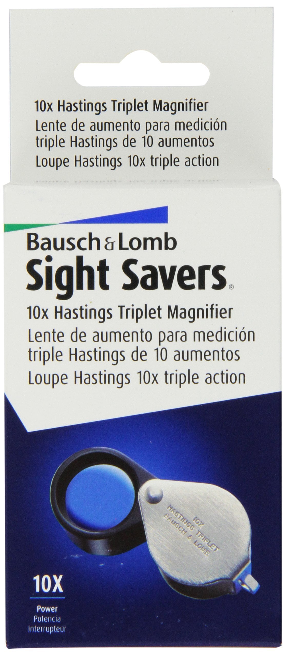 Bausch and Lomb Sight Savers Hastings Triplet 10X Magnifier 816171 