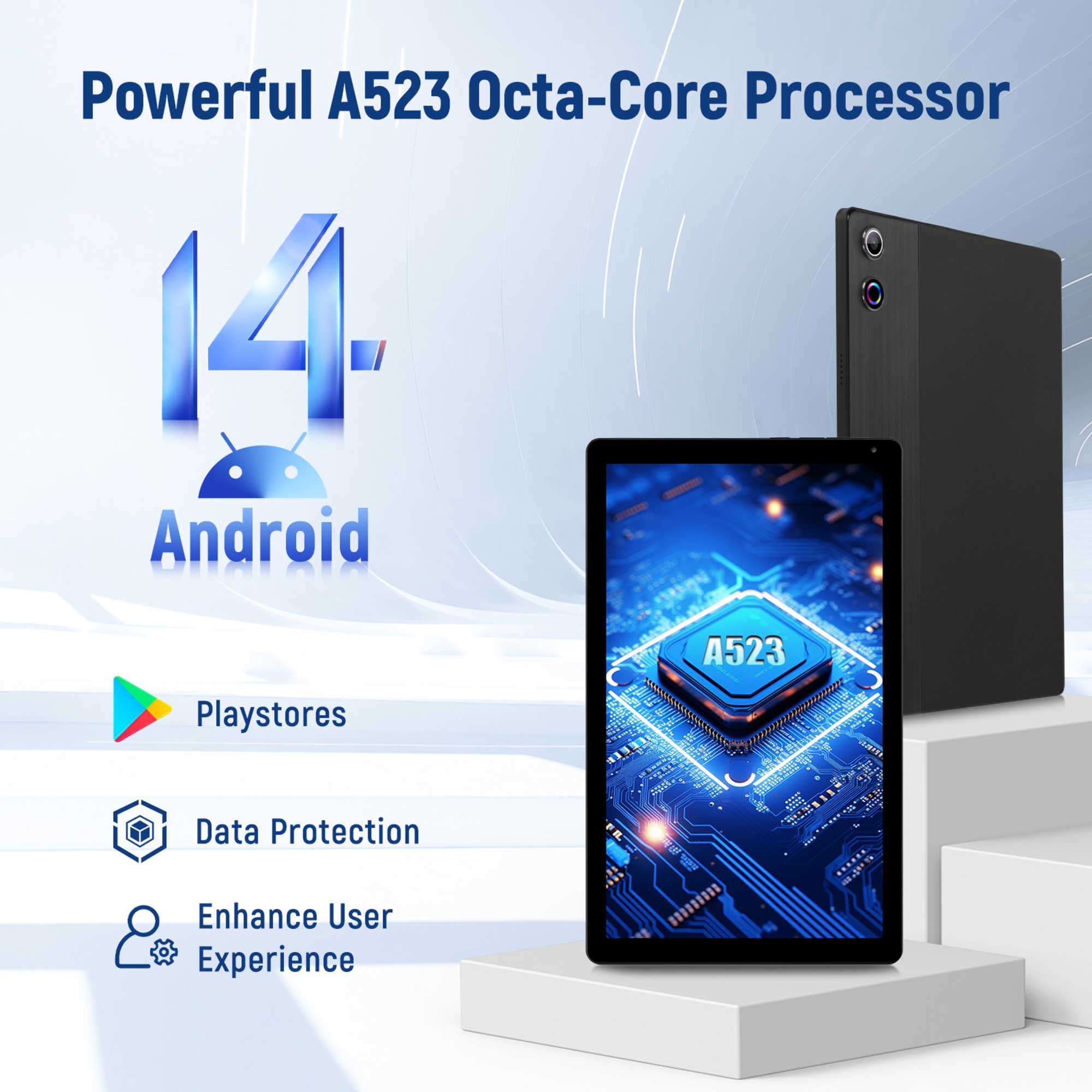 Android14 タブレット　16GB+128GB+1TB TF拡張 10.36'' Android 14 Tablet with 16GB RAM 128GB ROM 1TB TF