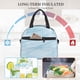 thumbnail image 4 of Fotbe Light Blue Marble Bolsa de Almuerzo con Estampado, Lonchera Aislada, Contenedores de Comida Reutilizables Tipo Cooler a Prueba de Fugas, 4 of 7