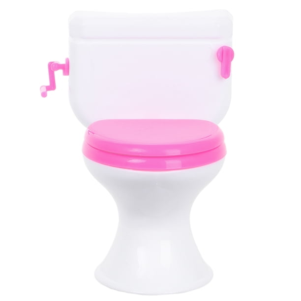 Utilería para casa de muñecas en miniatura, modelo de inodoro en miniatura, juguete para baño, decoración para casa, modelo de inodoro, juguete en miniatura delicado