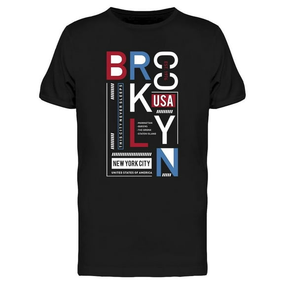 Brooklyn U S A T-Shirt Men -Image by Shutterstock, Male XX-Large