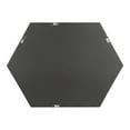 thumbnail image 5 of Kate and Laurel Rhodes Modern Hexagon Wall Mirror, 31" x 22", Black, Chic Geometric Wall Mirror, 5 of 8