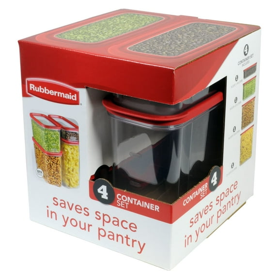 Rubbermaid Modular Pantry Canister Set, 8pcs, Clear