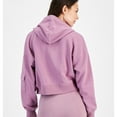 thumbnail image 2 of Hippie Rose Womens Fleece Cargo Hoodie Sweatshirt, Purple, Juniors, Large, 2 of 2