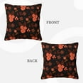 thumbnail image 3 of LNWH Decorative Pillow Covers, Night Autumn Flowers Square Sofa Decorative Knit Pillow Case, 12"x12", 3 of 8