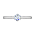 thumbnail image 3 of 1/3 Carat Prong Set Solitaire Diamond Engagement Ring Band in 14K White Gold (Ring Size 8.25), 3 of 5