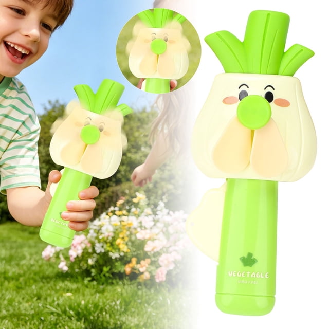 Tong Portable Handheld Fan For Kids Personal Device Rechargeable Battery Operated Outdoor Travel Soft Child Friendly Quiet