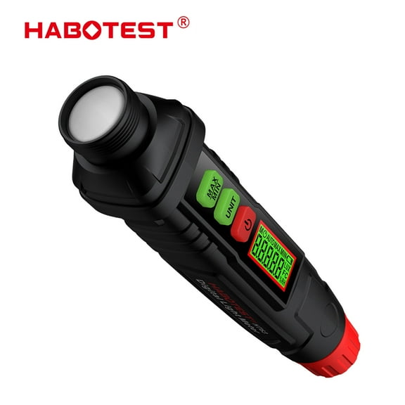 HABOTEST HT63 Digital Lux Meter LCD Pocket Light Meter Handheld Measure Tester Sensor Photometer Luminometer