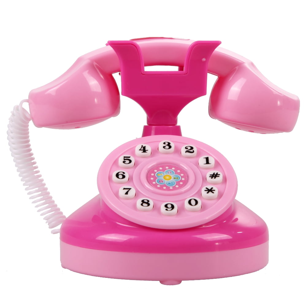 Educational Emulational Rosa Telefon Pretend Spielzeug-Mädchen-Spielzeug-Ge 