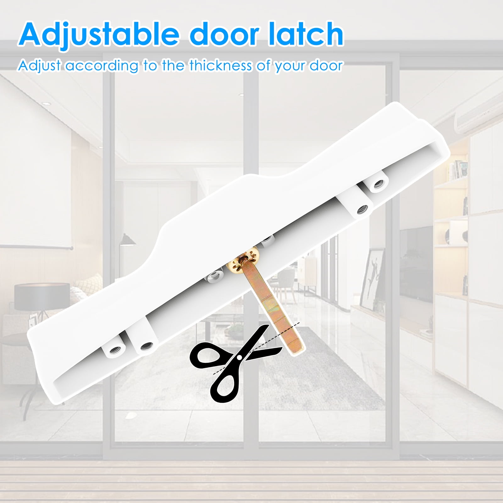 Sliding Patio Door Handle Set with Key Cylinder Mortise Style Sliding Glass Door Handle Aluminium Alloy Sliding Door Handle Lock Set for Patio Doors Sliding Doors