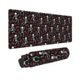 thumbnail image 2 of Disketp Gaming Mouse Pad Skeleton with Roses Pattern Large Mouse Mat Long Extended Desk Pad Non-Slip Rubber Mice Pads Stitched Edges Thin Pad (11.8x31.5 Inch), 2 of 8