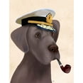 thumbnail image 2 of Fab Funky 20x24 White Modern Wood Framed Museum Art Print Titled - Great Dane Sea Dog, 2 of 4